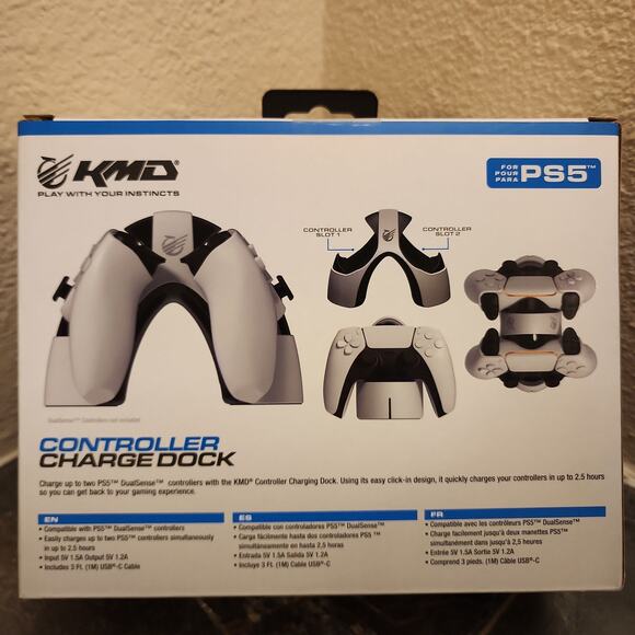 PS5 Controller Charge Dock (Dual Sense) - KMD - Picture 2 of 4